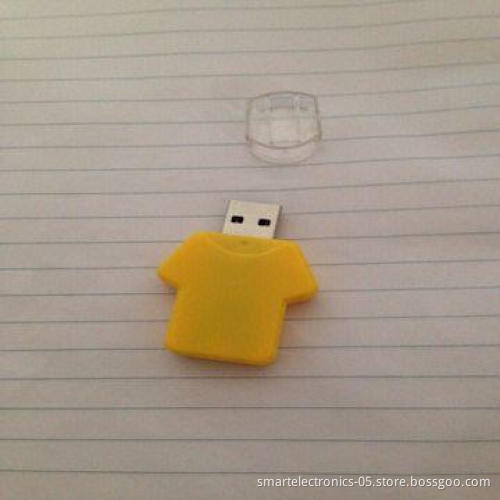 T-shirt plastic USB flash drives, 64MB to 128GB memory capacity
